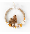 Owl and stars wreath