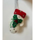 Felt mitten decoration