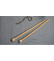 Knitted needles bamboo 34 cm