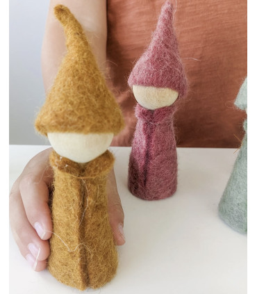 Earth Folk Peg Doll